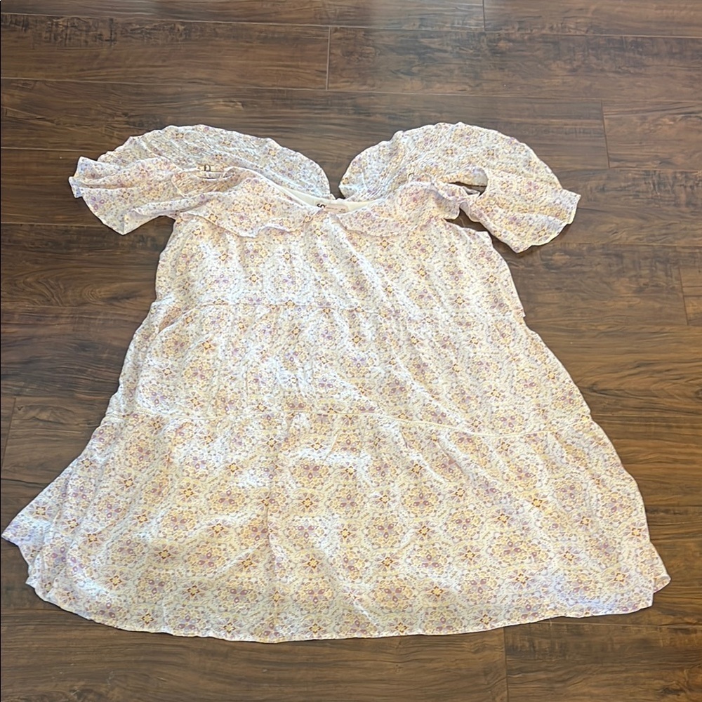 NWT Good For Life Pink Ruffled Tiered Midi Sundress - Picture 7 of 8